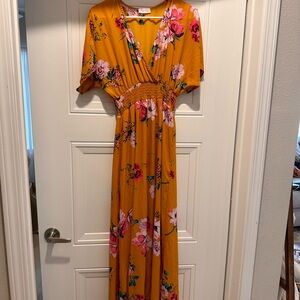 Pink Lily Summer Dress